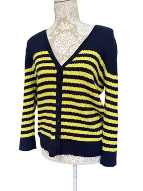 Knit striped cardi
